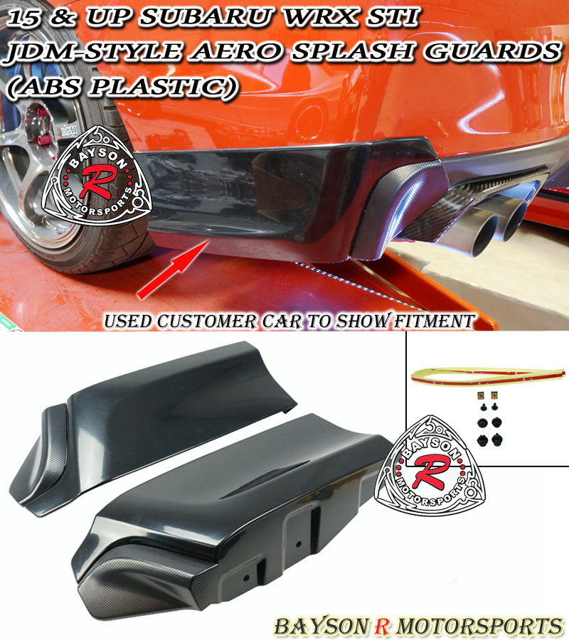 JDM Style Rear Aprons For 2015-2021 Subaru WRX STi - Bayson R Motorsports