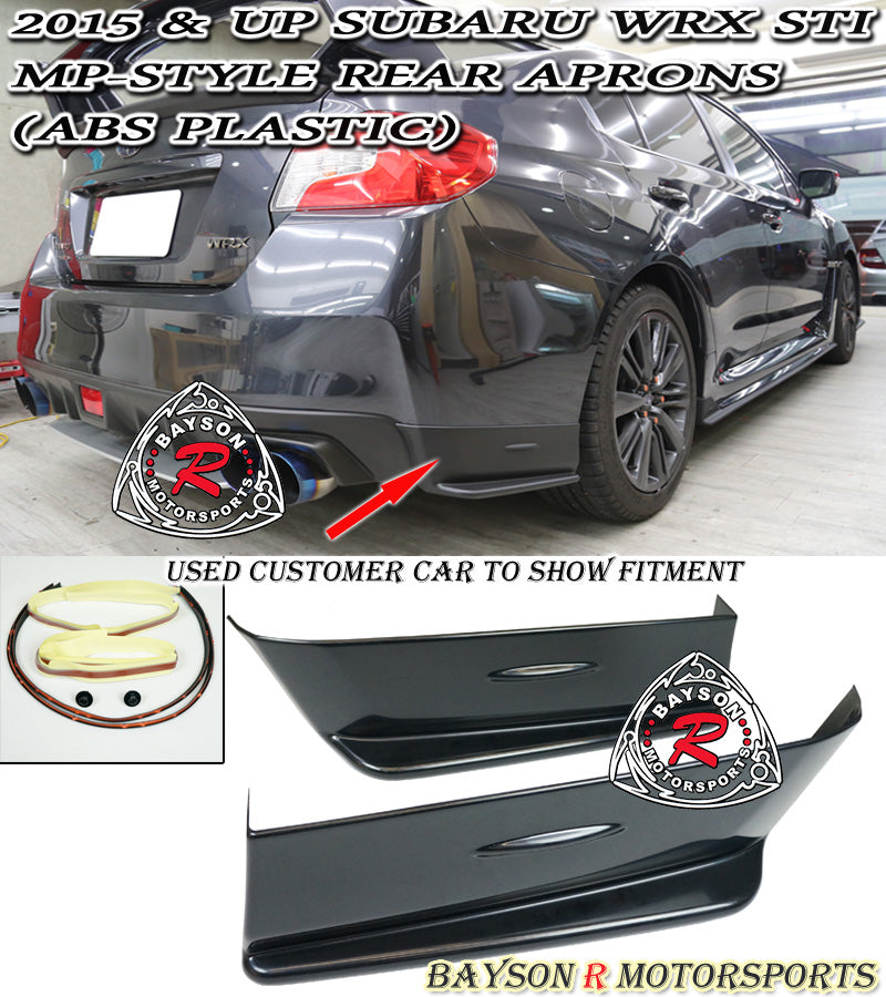 MP Style Rear Aprons For 2015-2021 Subaru WRX STi - Bayson R Motorsports