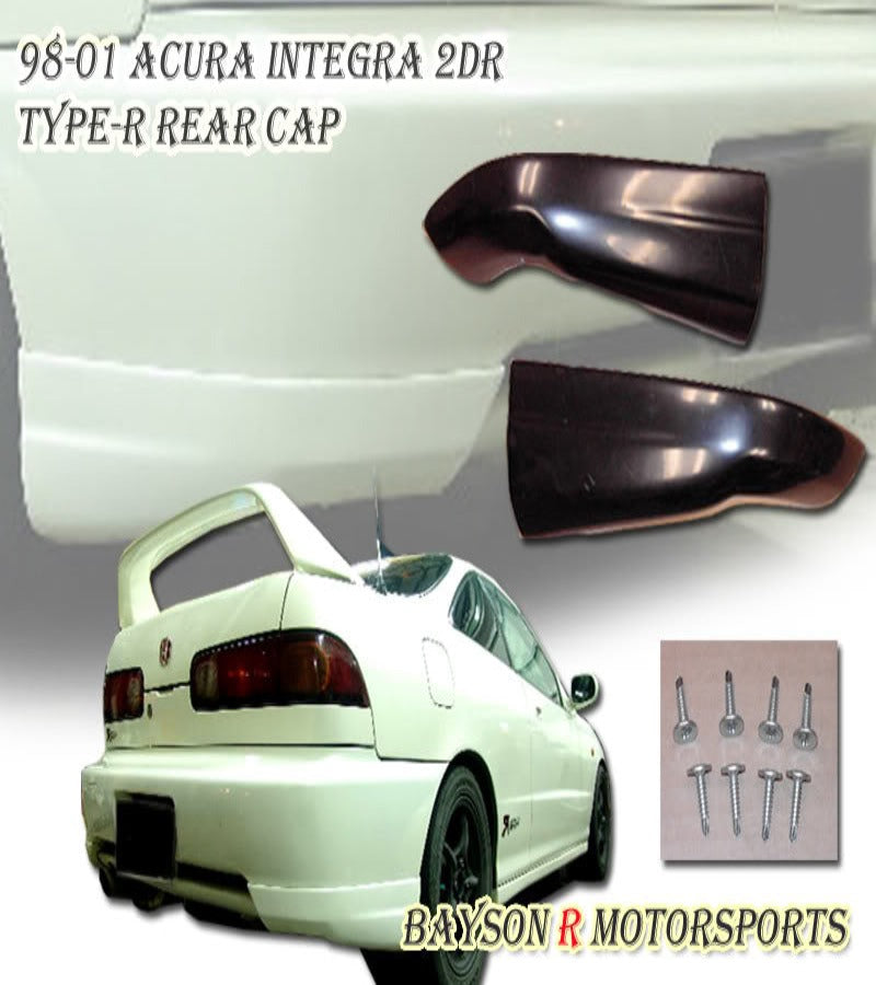 TR Style Rear Aprons For 1998-2001 Acura Integra 2Dr - Bayson R Motorsports