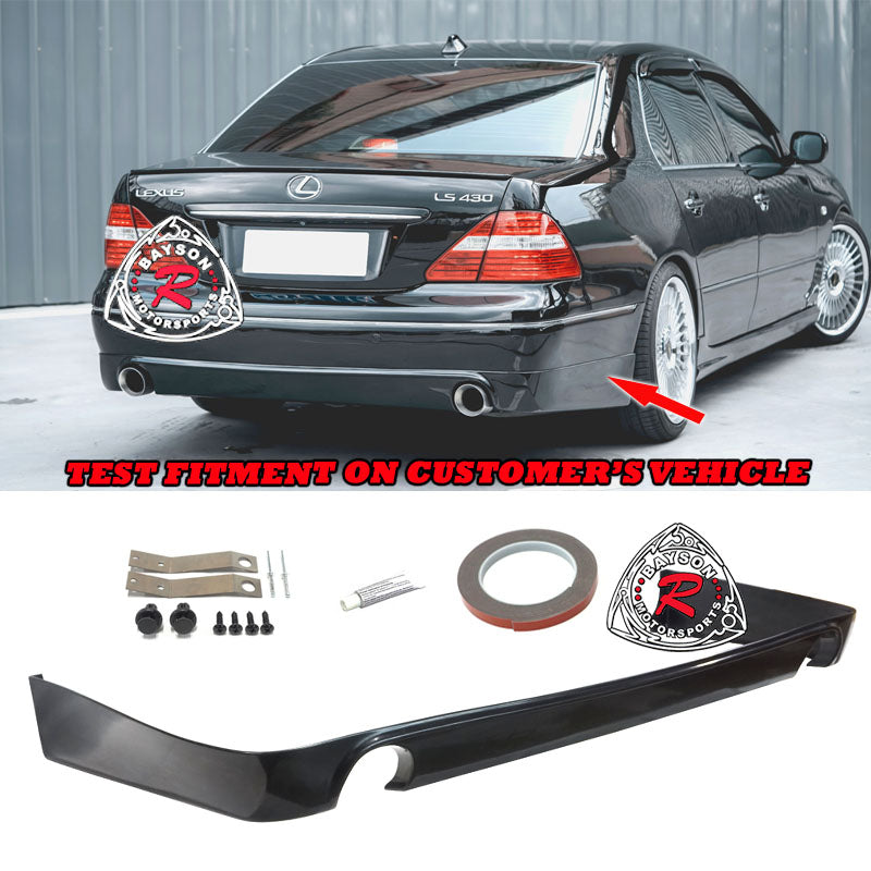 C Style Rear Lip For 2004-2006 Lexus LS430 - Bayson R Motorsports