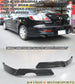 K Style Rear Aprons (Single Exhaust) For 2010-2012 Mazda 3 4Dr - Bayson R Motorsports