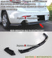 MS Style Rear Lip (Single Exhaust) For 2010-2012 Mazda 3 5Dr - Bayson R Motorsports