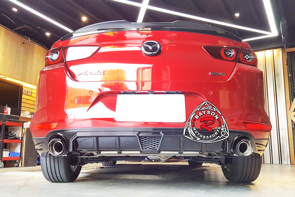 MZ Style Rear Lip For 2019-2022 Mazda 3 4 Dr - Bayson R Motorsports