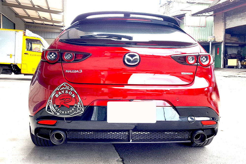 MZ Style Rear Lip For 2019-2022 Mazda 3 5DR (with PDC Holes) - Bayson R Motorsports