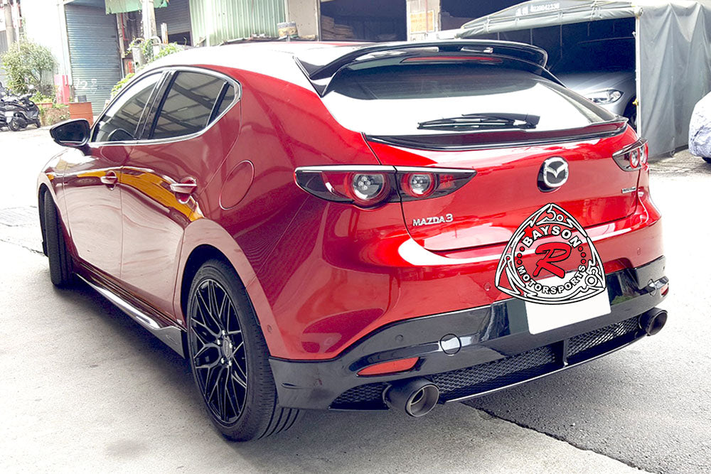 MZ Style Rear Lip For 2019-2022 Mazda 3 5DR (with PDC Holes) - Bayson R Motorsports