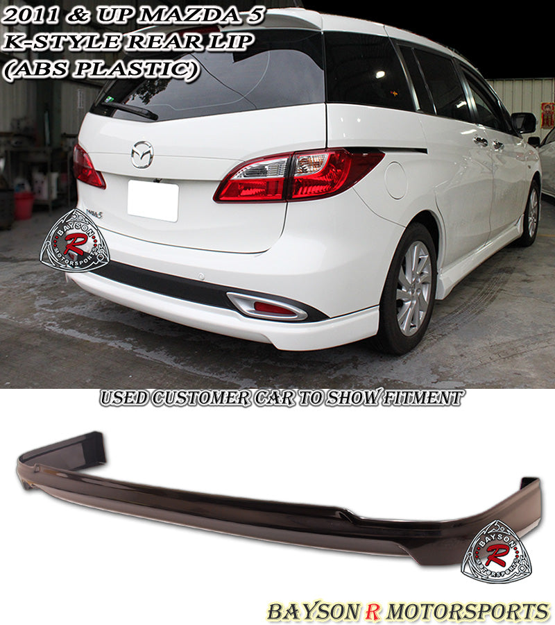 Bayson R Body Kit K Style Rear Lip For 2011-2015 Mazda 5 | Bayson R Motorsports