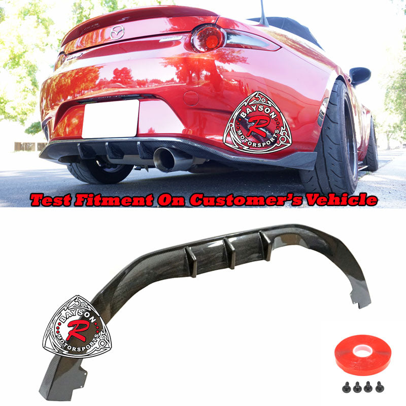 A Style Rear Lip (Carbon Fiber) For 2016-2024 Mazda Miata - Bayson R Motorsports