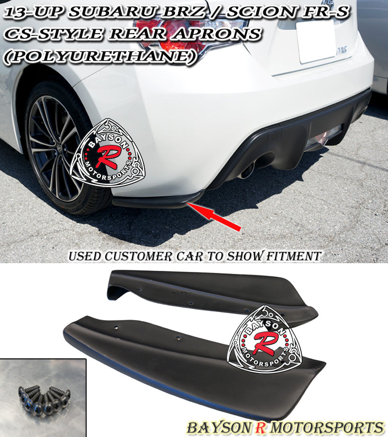 CS Style Rear Aprons For 2012-2021 Subaru BRZ / 2012-2016 Scion FR-S - Bayson R Motorsports