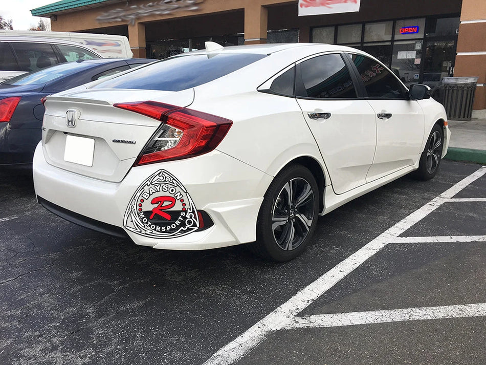 A Style Rear Aprons For 2016-2021 Honda Civic (4Dr Sedan)