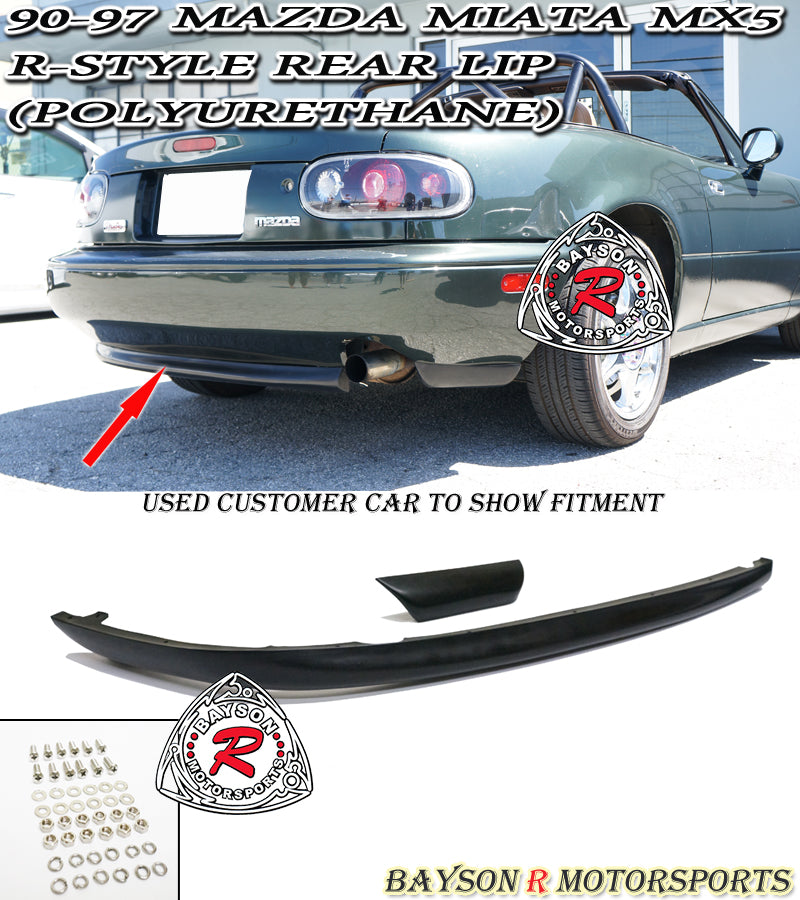 R Style Rear Lip For 1990-1997 Mazda MX-5 Miata - Bayson R Motorsports