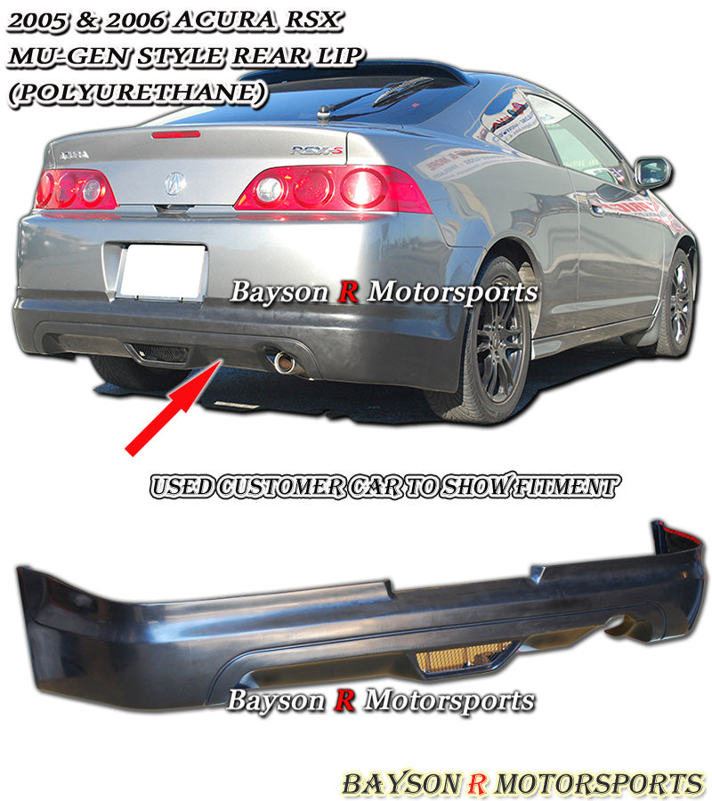 MU Style Rear Lip For 2005-2006 Acura RSX - Bayson R Motorsports