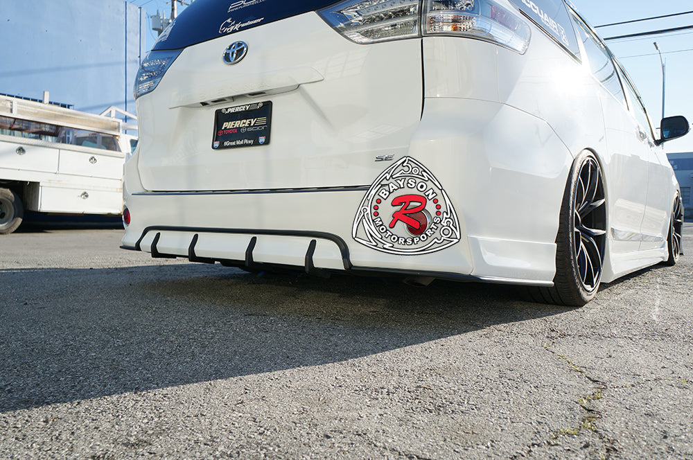 Citykruiser Rear Aprons w/ Diffuser For 2011-2020 Toyota Sienna SE - Bayson R Motorsports