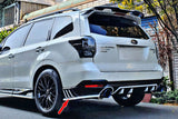 DM Style Rear Aprons (Polyurethane) For 2014-2018 Subaru Forester XT - Bayson R Motorsports