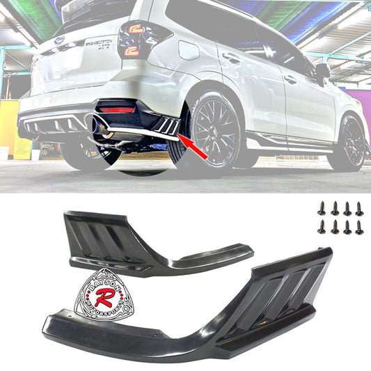 DM Style Rear Aprons (Polyurethane) For 2014-2018 Subaru Forester XT - Bayson R Motorsports