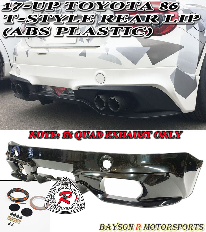 Toyota 86 Quad Exhaust Rear Lip (2017-2021) T Style – Bayson R Motorsports