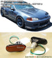 JDM Flat Style Side Markers (Smoked Amber) For 1992-1995 Honda Civic - Bayson R Motorsports