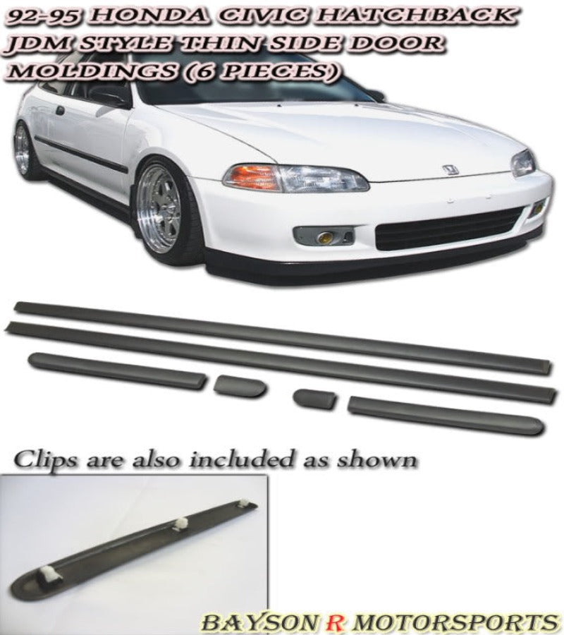 JDM Thin Side Door Molding For 19921995 Honda Civic (3Dr Hatchback