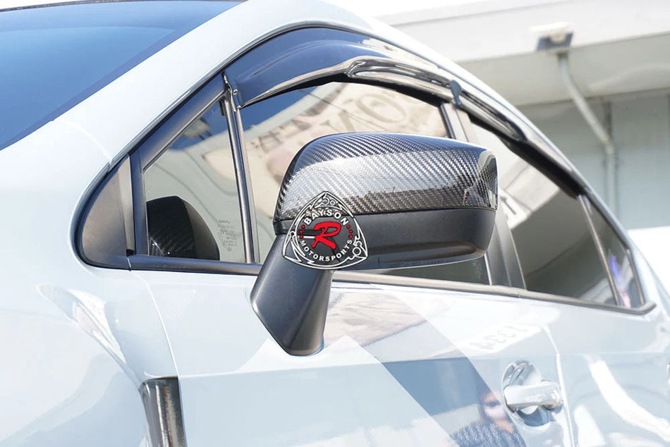 Side Mirror Covers (Dry Carbon Fiber) For 2015-2021 Subaru WRX/WRX Sti Without Side Marker