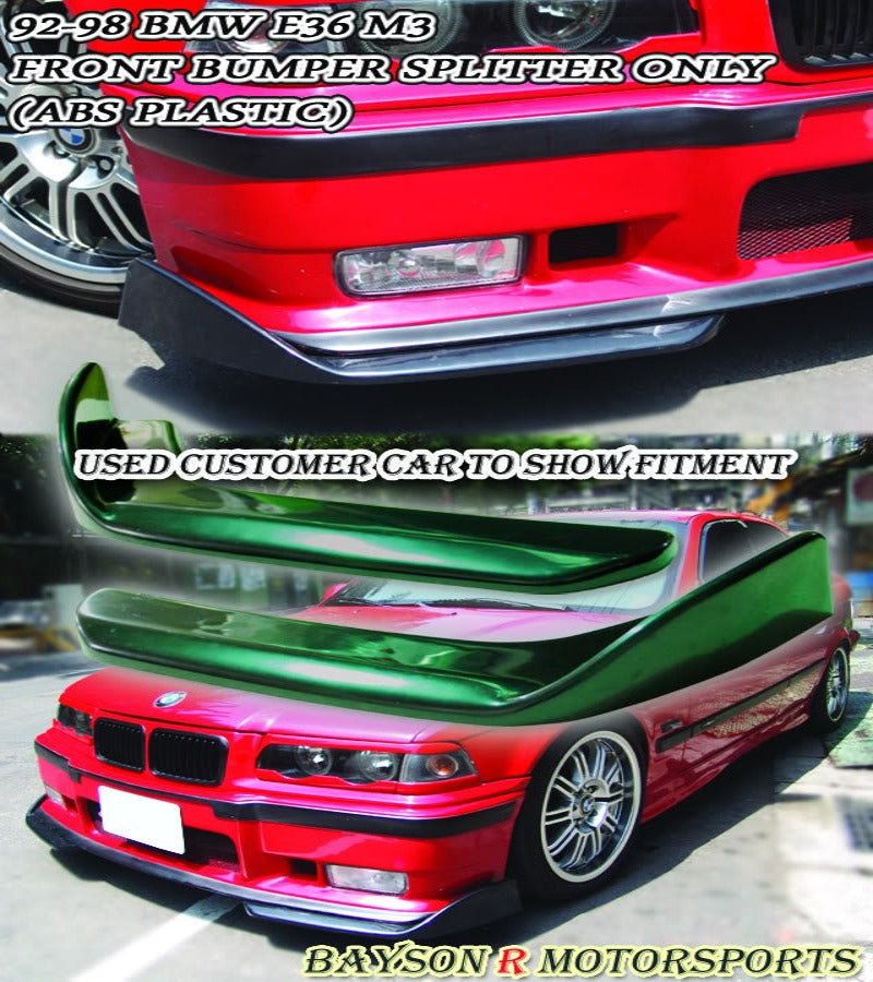 Front Splitter For 1994-1999 BMW 3-Series M3 E36 - Bayson R Motorsports
