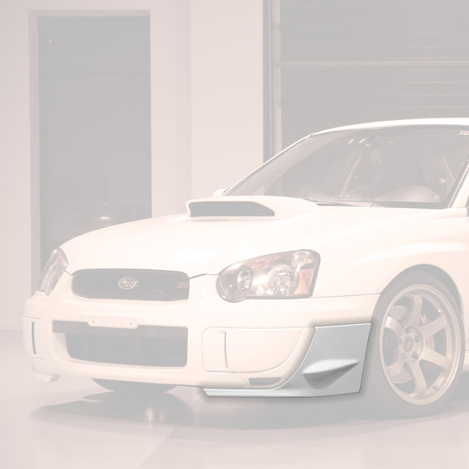 ST Style Front Splitters For 2004-2005 Subaru Impreza WRX Sti (4Dr Sedan)/WRX Sedan (Modification Required)