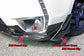 DM Style Front Side Splitter (Polyurethane) For 2014-2018 Subaru Forester XT - Bayson R Motorsports