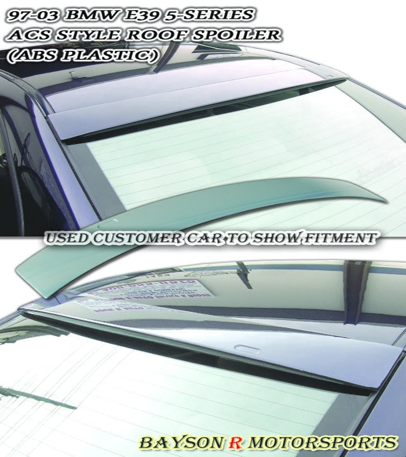 AC Style Roof Spoiler For 1997-2003 BMW 5-Series E39 4Dr - Bayson R Motorsports