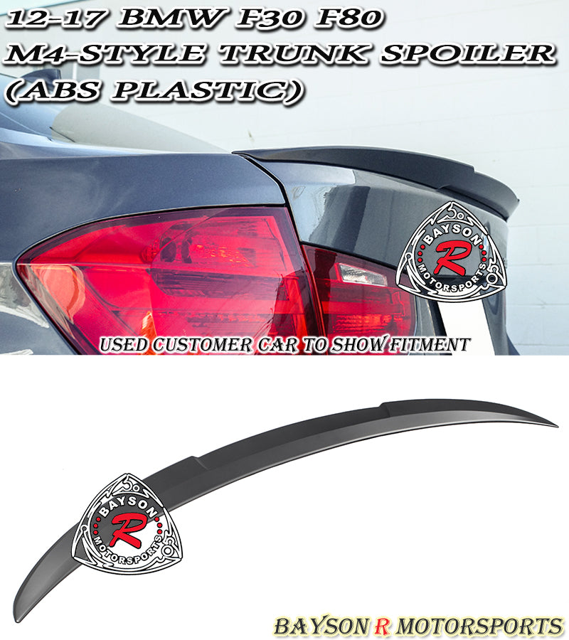 M4 Style Spoiler For 2012-2018 BMW 3-Series F30 / 2015-2020 BMW 3-Series F80 (M3) - Bayson R Motorsports