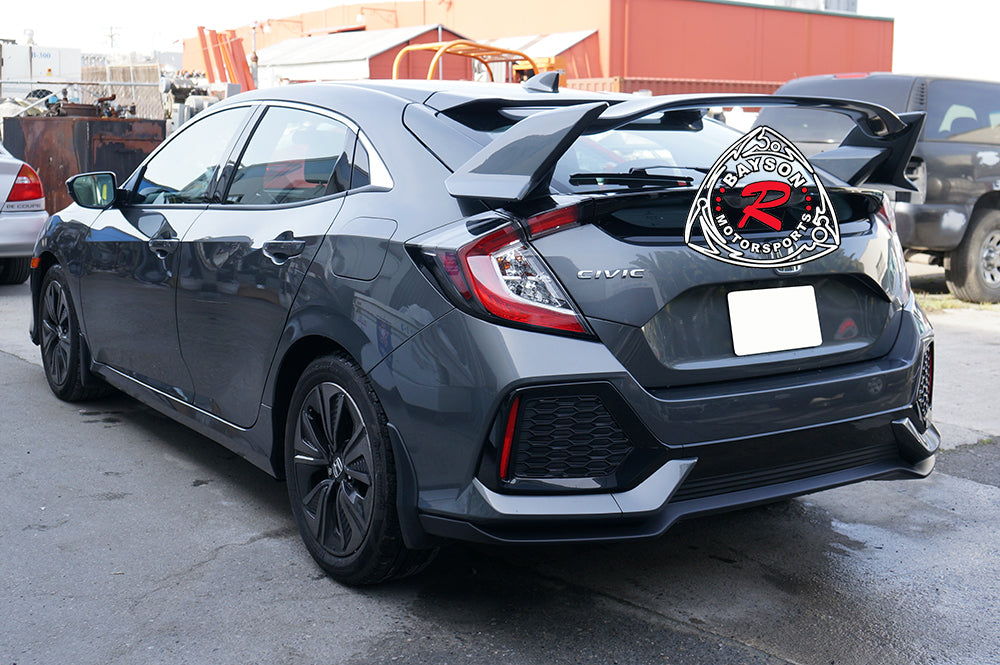 TR Style Spoiler For 2017-2021 Honda Civic 5Dr - Bayson R Motorsports