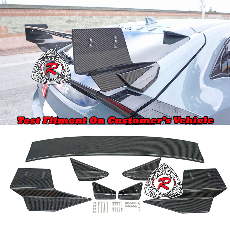 Honda Civic Type-R FK8 Carbon Fiber Spoiler (2017-2021) MU Style ...