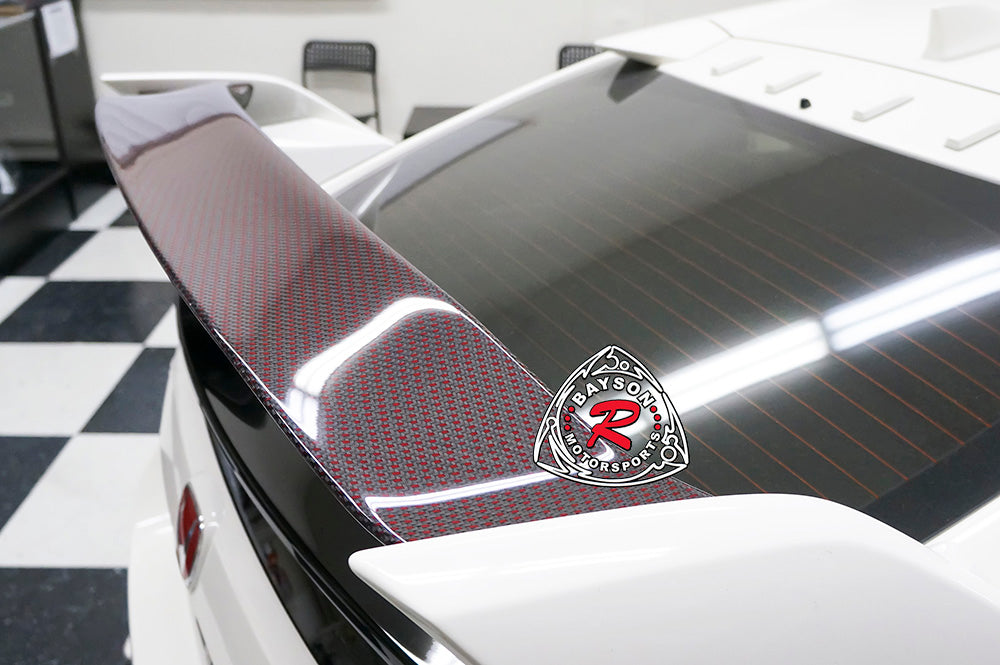 OE Style Spoiler Mid Blade (RED Carbon Fiber) For 2017-2021 Honda Civic Type-R - Bayson R Motorsports
