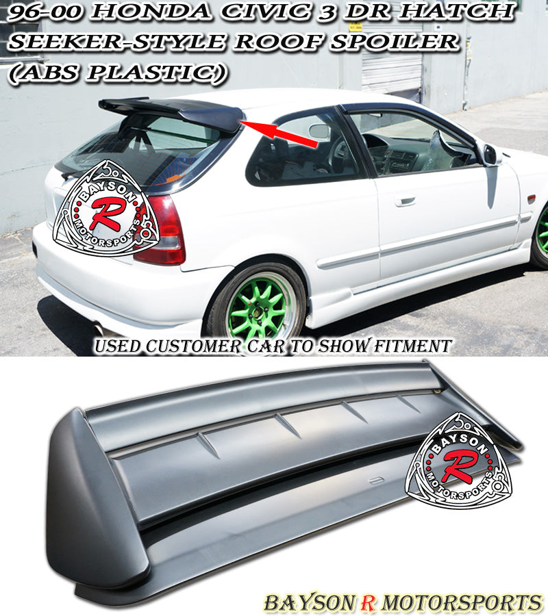 Seeker Style Spoiler For 1996-2000 Honda Civic 3Dr - Bayson R Motorsports