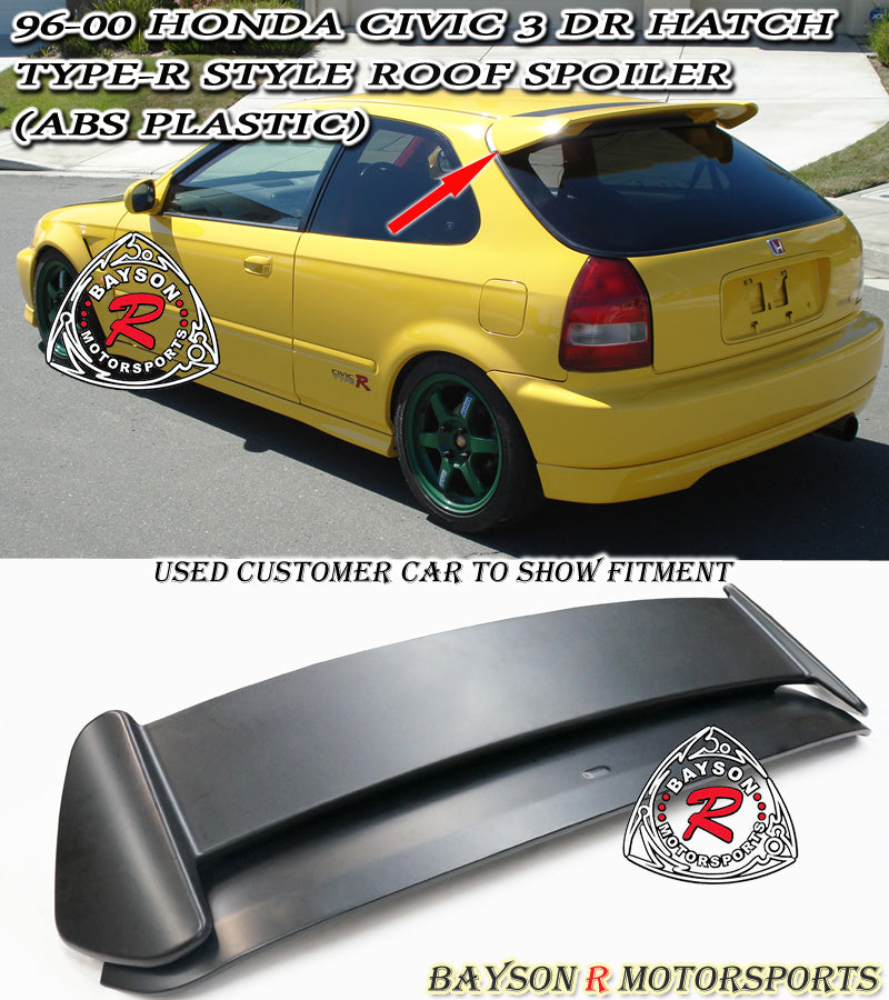 TR Style Spoiler For 1996-2000 Honda Civic 3Dr - Bayson R Motorsports