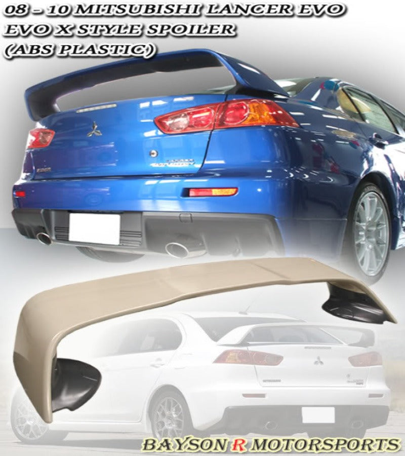 OE Style Spoiler For 2008-2015 Mitsubishi Evolution 10 - Bayson R Motorsports