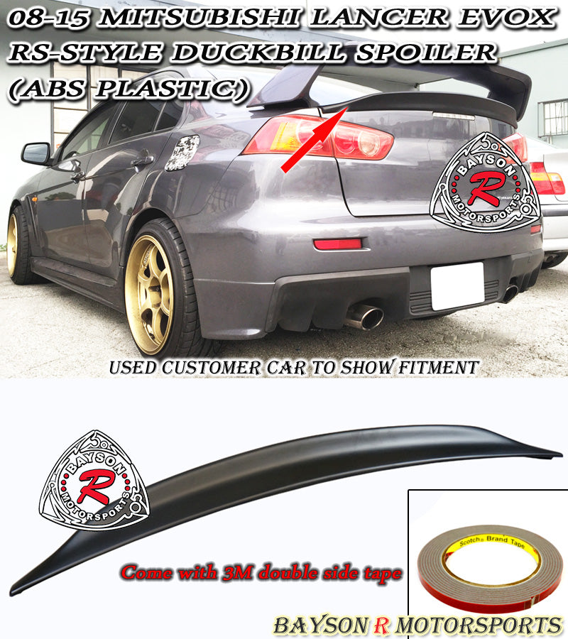 RS Style Spoiler For 2008-2015 Mitsubishi Evolution 10 - Bayson R Motorsports