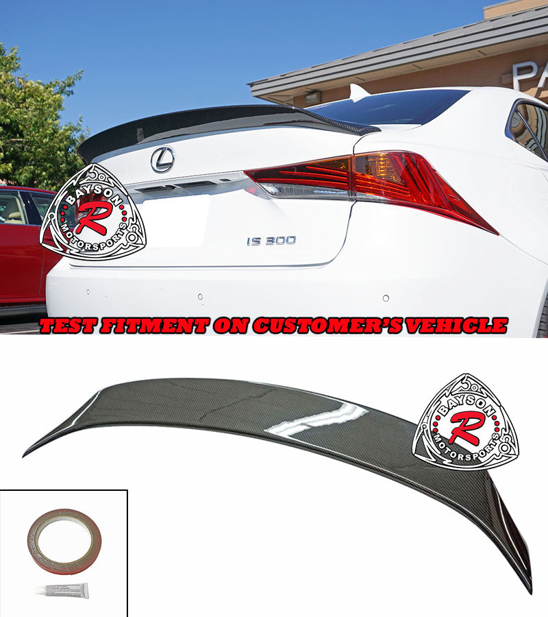 ART Style Spoiler (Dry Carbon) For 2014-2020 Lexus IS Sedan - Bayson R Motorsports