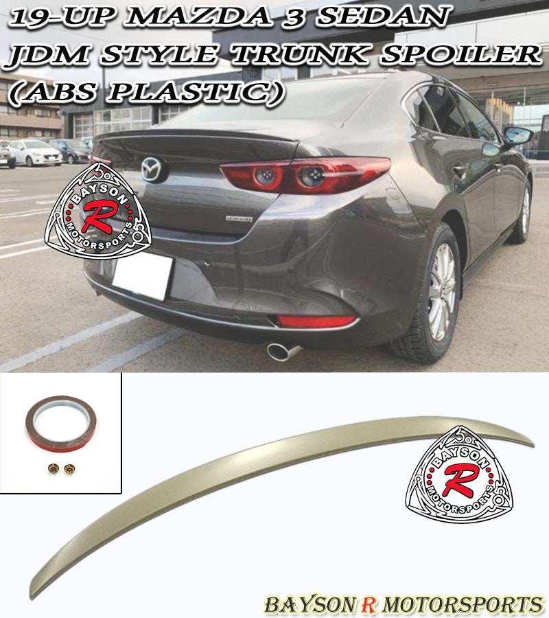 JDM Style Spoiler For 2019-2022 Mazda 3 4Dr - Bayson R Motorsports