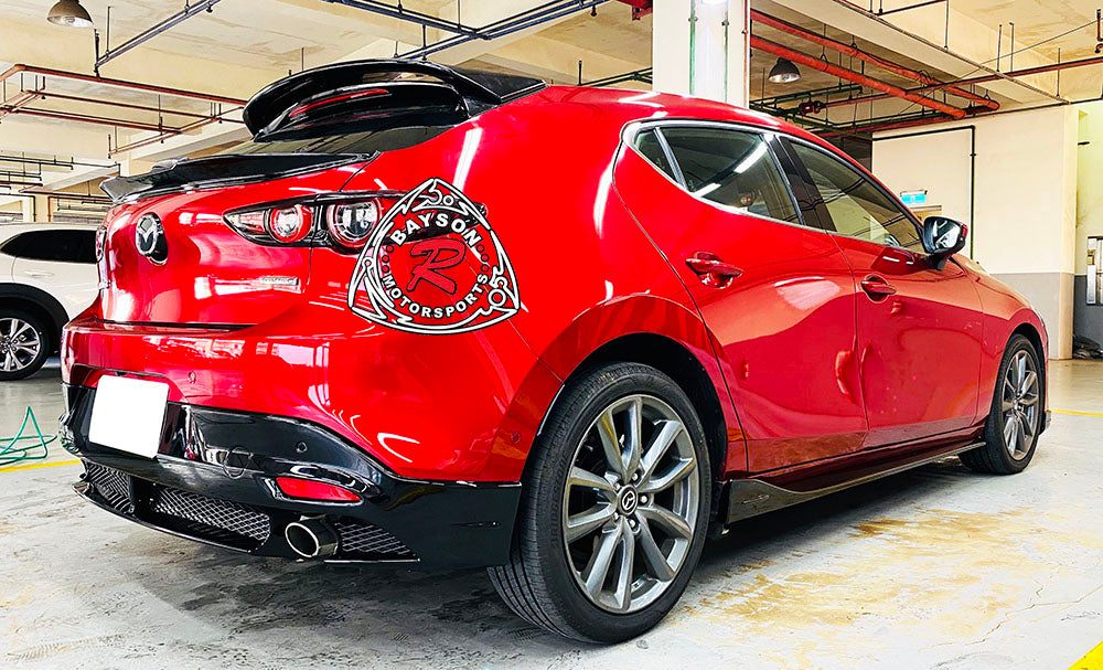 MS Style Spoiler For 2019-2022 Mazda 3 5Dr - Bayson R Motorsports