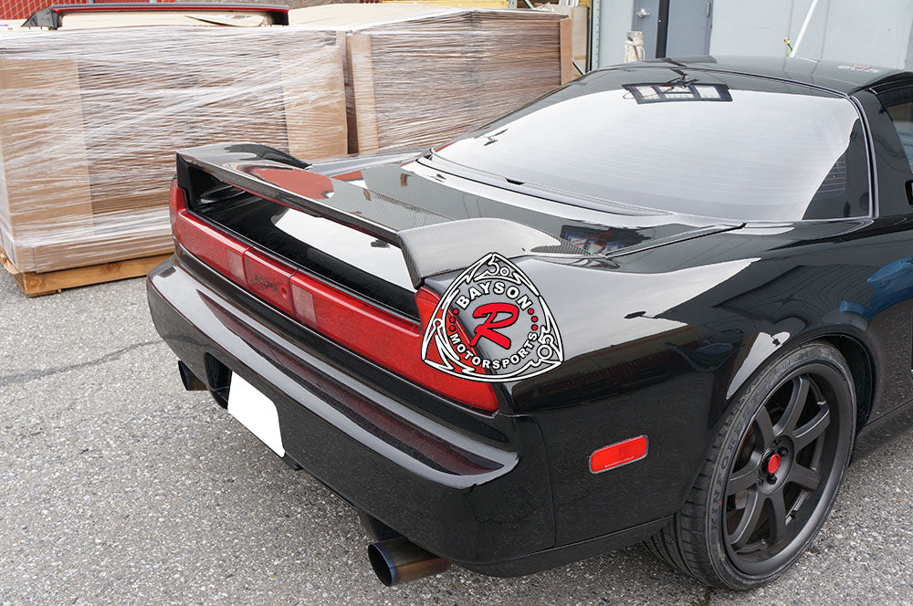 R Style Spoiler (Carbon Fiber) w/ LED 3rd Brake Light For 1990-2005 Acura NSX - Bayson R Motorsports