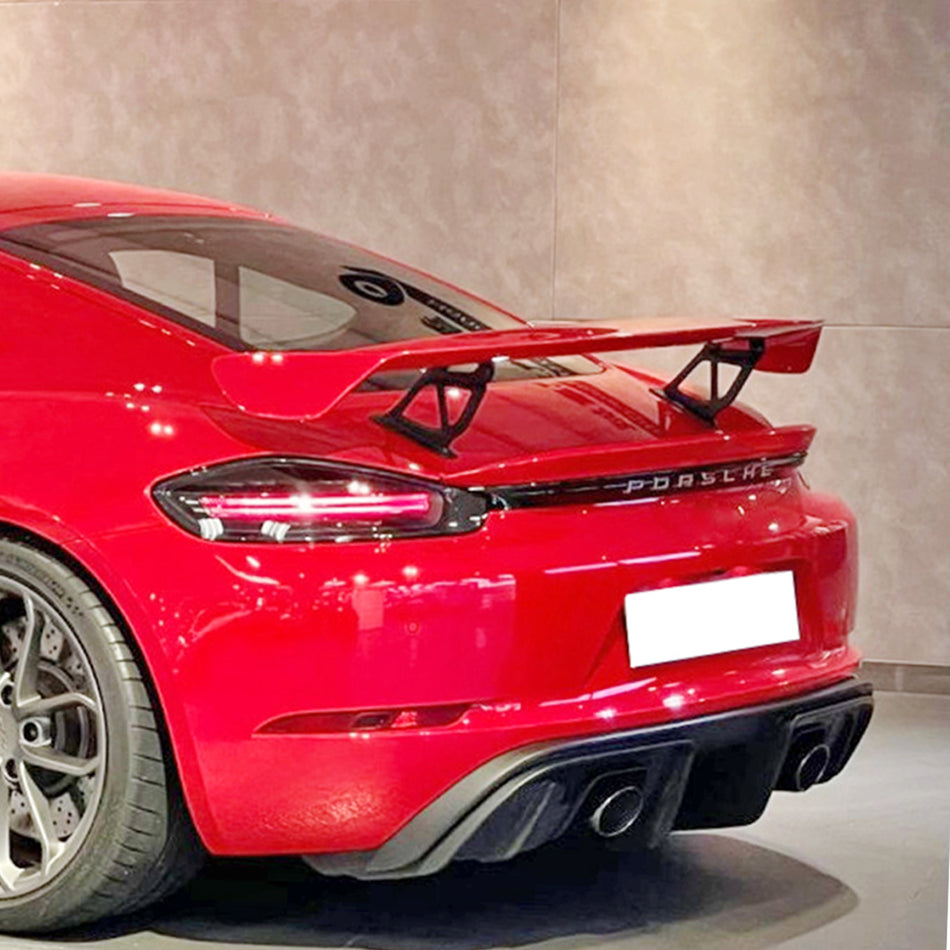 GT4 Style Spoiler For 2017-2025 Porsche Boxster/Cayman (718)