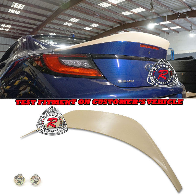 T Style Trunk Spoiler (ABS Plastic) For 2022-2023 Subaru BRZ / Toyota GR86 - Bayson R Motorsports