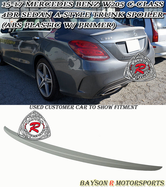 B Style Spoiler For 2008-2014 Mercedes-Benz C-Class 4Dr (W204)