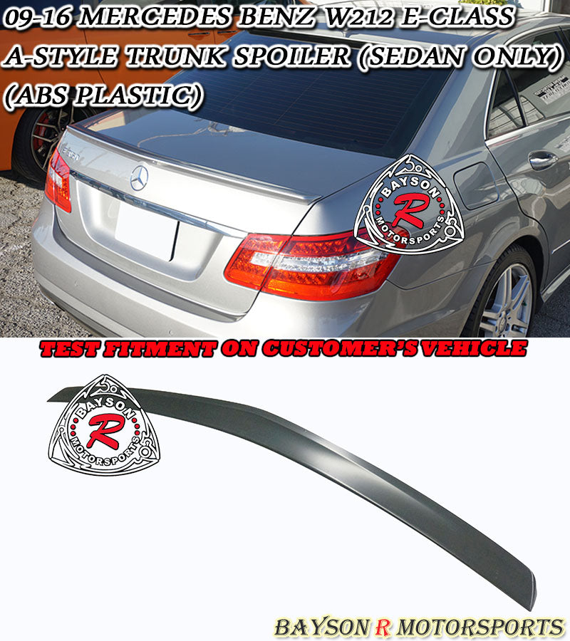 A Style Spoiler For 2009-2016 Mercedes-Benz E-Class 4Dr (W212) | Bayson ...