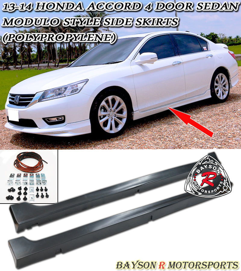 Mod Style Side Skirts For 2013-2017 Honda Accord 4Dr - Bayson R Motorsports