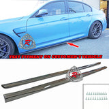 VR Style Side Skirts (Carbon Fiber) For 2015-2018 BMW M3 F80 - Bayson R Motorsports