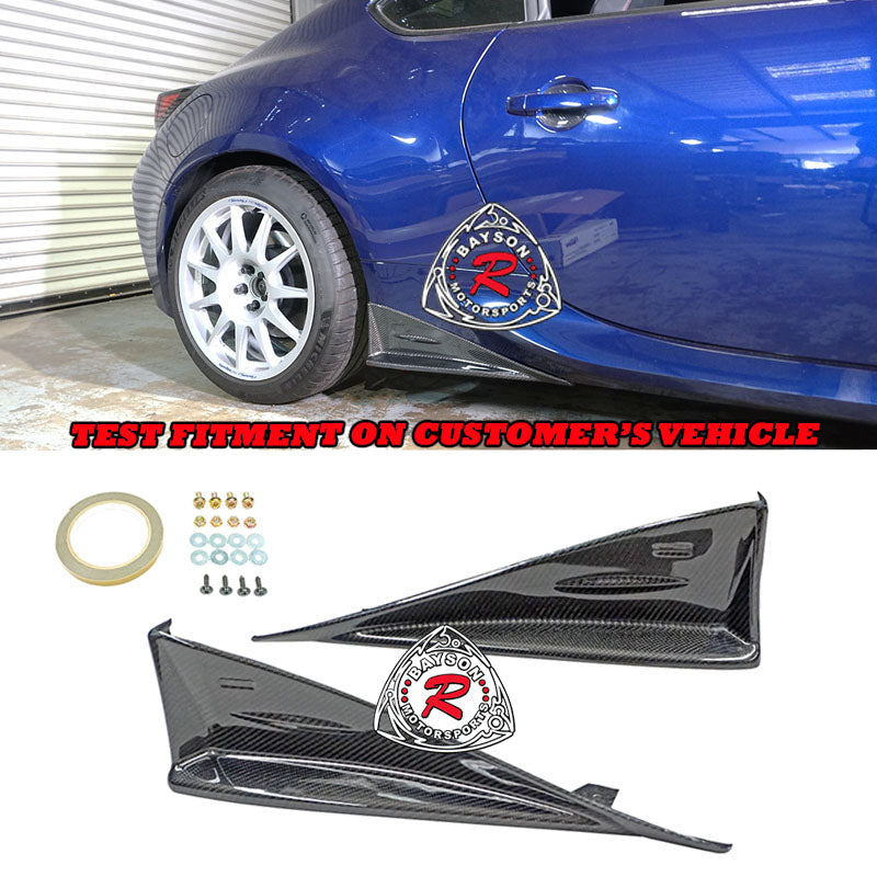 STi Style Side Skirts (Carbon Fiber) For 2022-2023 Subaru BRZ / Toyota GR86 - Bayson R Motorsports