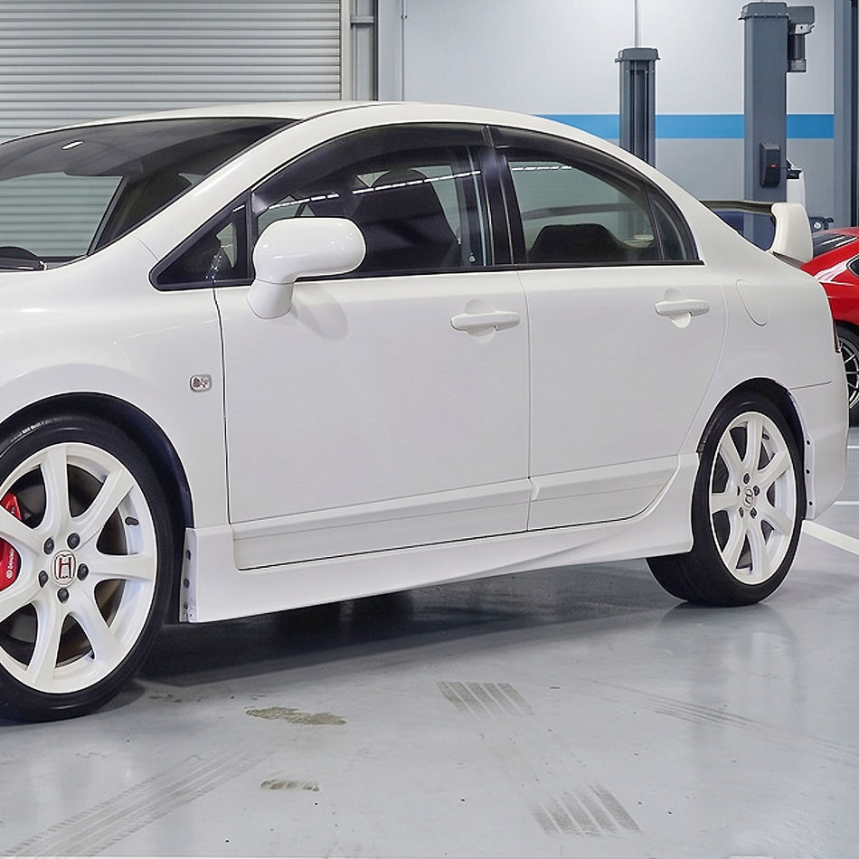 TR Style Side Skirts For 2006-2011 Acura CSX (4Dr Sedan, Canadian Model)