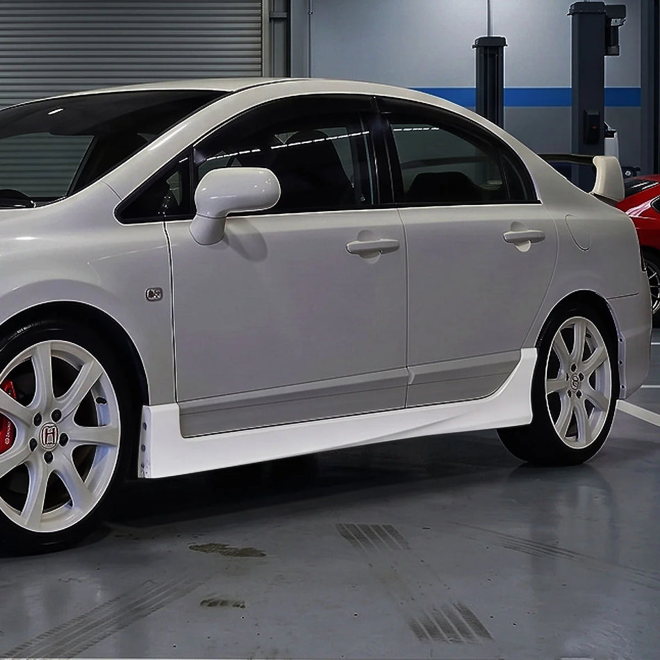 TR Style Side Skirts For 2006-2011 Honda Civic (4Dr Sedan)