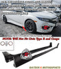 Mod Style Side Skirts For 2016-2021 Honda Civic 4Dr / 5Dr - Bayson R Motorsports