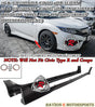 Mod Style Side Skirts For 2016-2021 Honda Civic 4Dr / 5Dr - Bayson R Motorsports