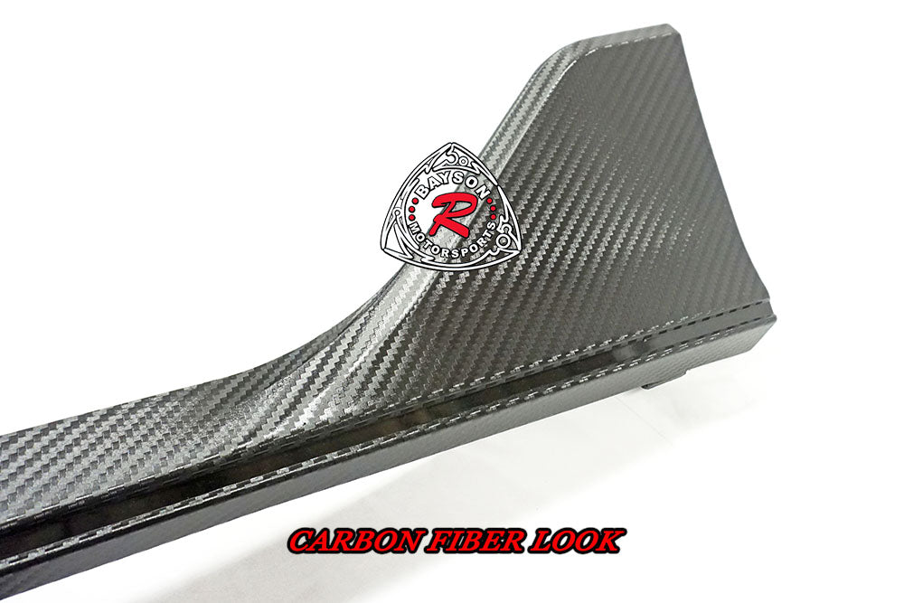 TR Style Side Skirts (Carbon Look) For 2016-2021 Honda Civic 4/5Dr - Bayson R Motorsports